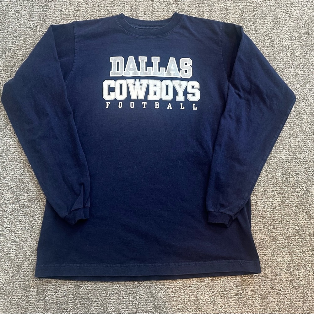 Dallas Cowboys youth xl long sleeve shirt. Blue